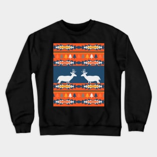Deer winter pattern Crewneck Sweatshirt